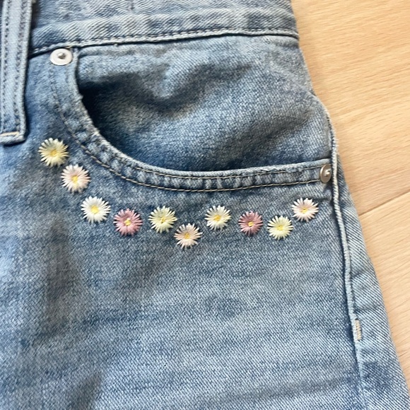 Madewell Perfect Vintage Jean Short Floral Embroidered Size 28 - Picture 11 of 12